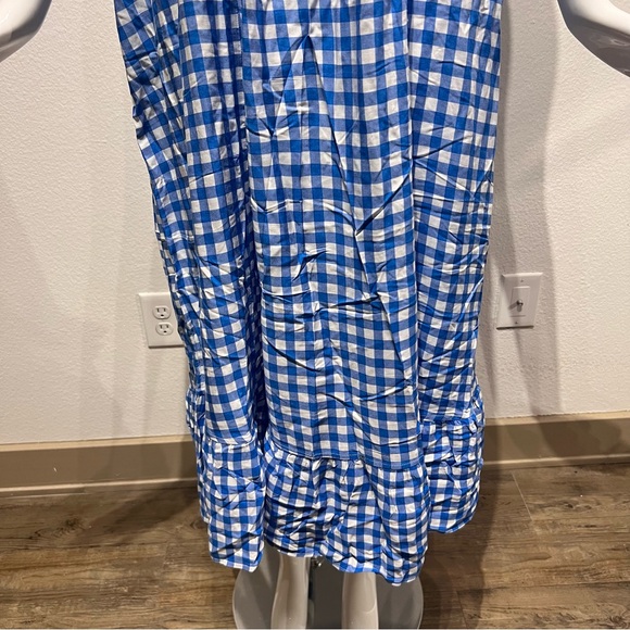 NWT BUENOS NINOS Women's Checkered Print Maxi Dress Adjustable Spaghetti Strap - Picture 4 of 12